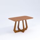Ver imagem 2 de Mesa Bromelia Natuame 78cm x 80cm x 130cm Tampo em MDF Marrom/Madeira/Cinamomo