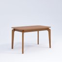 Ver imagem 2 de Mesa Ficus Natuame 77cm x 80cm x 130cm Tampo em MDF Marrom/Madeira/Cinamomo