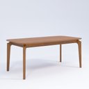 Ver imagem 2 de Mesa Ficus Natuame 77cm x 80cm x 180cm Tampo em MDF Marrom/Madeira/Cinamomo