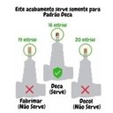 Ver imagem 2 de Kit 2 Acabamento Registro Quadrado 1/2 3/4 Padrão Deca Luxo
