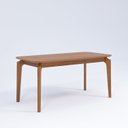 Ver imagem 2 de Mesa Ficus Natuame 77cm x 80cm x 160cm Tampo em MDF Marrom/Madeira/Cinamomo