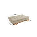 Ver imagem 4 de Sofá Cama para Sala de Estar Ref 42 - 2504-B Capri Bege