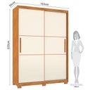 Ver imagem 6 de Guarda-roupa Dublin 2 Portas Deslizantes 3 Gavetas Internas