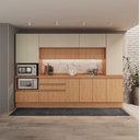 Ver imagem 1 de Cozinha Planejada 6 Peças Armários, Balcões, Torre Quente Paneleiro Aroeira CabeCasa MadeiraOriginals Marrom/Cinza Sereno/Cedro