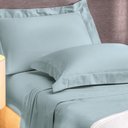 Ver imagem 3 de Jogo de Cama Solteiro 3 Peças Altenburg Algodão Lux 200 Fios Azul Etienne