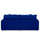 Ver imagem 7 de Sofá Bipartido 250cm Retrátil Reclinável Almofadas Caixa Zero Sydney Veludo Azul G93 - Gran Belo