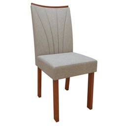 Conjunto Sala de Jantar Mesa Tampo de Vidro/mdf 6 Cadeiras Apogeu - 17