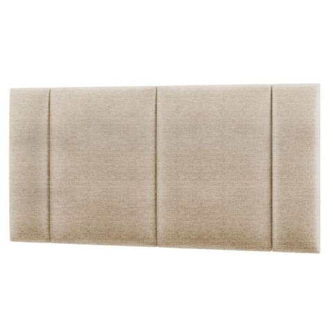 Cabeceira Estofada Cama Box Casal com Led Splend 140 Cm Linho Bege
