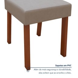 Conjunto Sala de Jantar Mesa 170x90cm Tampo Mdf/vidro com 6 Cadeiras Apogeu - 12