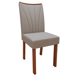 Conjunto Sala de Jantar Mesa 170x90cm Tampo Mdf/vidro com 6 Cadeiras Apogeu - 17