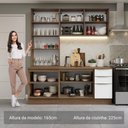 Ver imagem 7 de Armário de Cozinha Completa 190cm Veludo Lux Madesa Rustic Branco