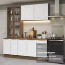 Ver imagem 2 de Armário de Cozinha Completa 190cm Veludo Lux Madesa Rustic Branco