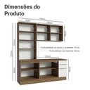 Ver mais imagens de Armário de Cozinha Completa 190cm Veludo Lux Madesa Rustic Branco