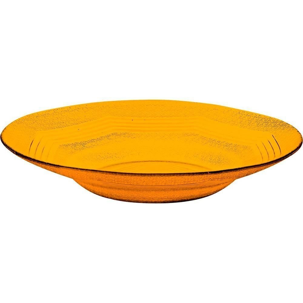 Jogo Prato Fundo Sopa 10 Pessoas 10 Peças Âmbar em Vidro 22,5cm - 4