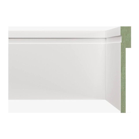 Rodapé MDF Frisado 12cm x 1,80m 1202 Moldufama