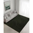 Ver imagem 3 de Tapete Sala Realce Antiderrap. 2,00x2,50 Sand Verde Oliva