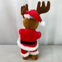 Ver imagem 7 de Rena Natalina Dançarina Musical Enfeite Natal Decoraçao Papai Noel Mesa Estante Sala Casa Vitrine Lo