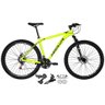 Bicicleta Aro 29 Absolute Nero 4 Câmbios Shimano 21v Alumínio Garfo Suspensão Amarelo 21 - 1