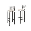 Ver imagem 1 de Kit com 2 Banquetas Tubular Iza 96x36x41 cm Preto