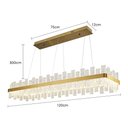Ver imagem 4 de Lustre Pendente Nordecor Lowy 2764 Dourado Brilho Led Bivolt