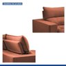 Sofá Retrátil e Reclinável Martinho Boucle Terracota 4,10m - 5
