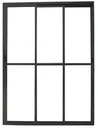 Ver imagem 1 de Porta de Aluminio Sacada 3 Folhas Móveis com Trinco Linha Leve:preto/2,10 X 2,00