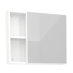Espelho Para Banheiro Aço Ameixa 60 Cozimax Branco - 1