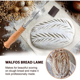 Faca de Pão Curvada Estilo Ocidental Walfos, Faca para Cortar Pão Booba - 5