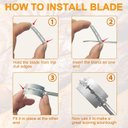 Ver imagem 2 de Faca de Pão Curvada Estilo Ocidental Walfos, Faca para Cortar Pão Booba