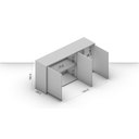 Ver imagem 6 de Armário Aéreo 3 Portas Creme Koya 29cm x 120cm Bege