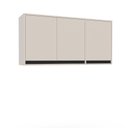 Ver imagem 2 de Armário Aéreo 3 Portas Creme Koya 29cm x 120cm Bege