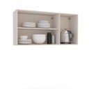 Ver imagem 3 de Armário Aéreo 3 Portas Creme Koya 29cm x 120cm Bege