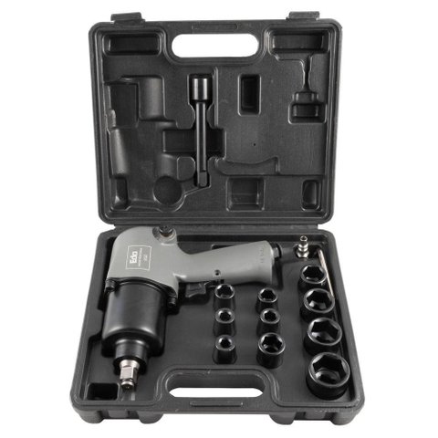 Ferramenta Pneumática - Kit Chave de Impacto 1-2 Pesada - Eda