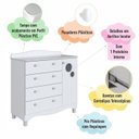 Ver imagem 6 de Conjunto para Quarto Infantil com Guarda-roupa e Cômoda Trocador Encanto
