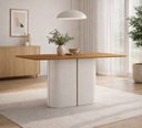 Ver imagem 3 de Mesa Sala de Jantar 100% MDF Tampo sem Vidro 160cm Serena Branco/Off White/Ype