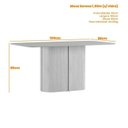 Ver imagem 2 de Mesa Sala de Jantar 100% MDF Tampo sem Vidro 160cm Serena Branco/Off White/Ype