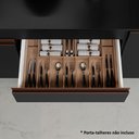 Ver mais imagens de Armário de Cozinha Completa de Canto 452cm Preto Reims Madesa XA01