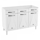 Ver imagem 1 de Balcão de Cozinha em Aço Star New 3 Portas 2 Gavetas Branco - Telasul