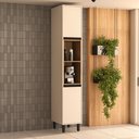 Ver imagem 1 de Paneleiro 2 Portas 2 Nichos Creme Koya 214 cm Bege