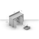 Ver imagem 6 de Balcão de Cozinha 2 Portas 3 Gavetas com Tampo Koya Verde/Oliva