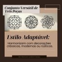 Ver imagem 6 de Trio de Mandalas Decorativas 39cm - Placas Mdf 3mm Preto - Decoração para Parede