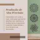 Ver imagem 5 de Trio de Mandalas Decorativas 39cm - Placas Mdf 3mm Preto - Decoração para Parede