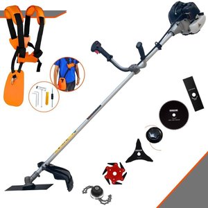 Roçadeira Multifuncional Anmax Cg430b À Gasolina 43cc 1,7hp 12.000rpm C/ 6 Opções de Corte