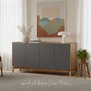 Ver imagem 7 de Armário Multiuso para Escritório em Madeira Maciça e MDF Barcelona	