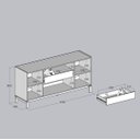 Ver imagem 6 de Armário Multiuso para Escritório em Madeira Maciça e MDF Barcelona	