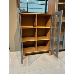 Cristaleira 2 Portas 115,5x80x45cm em Madeira Maciça Linha Barcelona  - 9