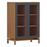 Cristaleira 2 Portas 115,5x80x45cm em Madeira Maciça Linha Barcelona  - 3
