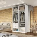 Ver imagem 2 de Guarda Roupa Solteiro 4 Portas 100% MDF Vicenzo