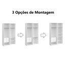 Ver imagem 3 de Guarda Roupa Solteiro 4 Portas 100% MDF Vicenzo