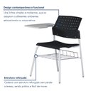 Ver mais imagens de Kit 5 Carteiras Escolar Cadeira com Prancheta e Suporte para Livros Movie